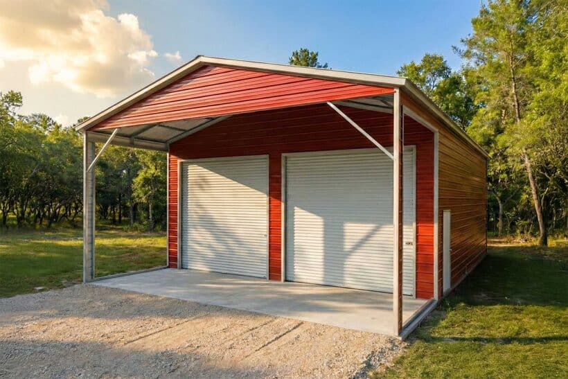 Keen'S Buildings, 30X40X14 Metal Barn/Garage Workshop Installed, Kbg-2G304014-1D0Wf