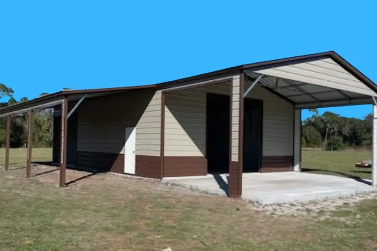 30X55X12 Metal Garage 30X55X12 Metal Garage Keen'S Buildings, 30X55X12 Metal Garage, Kbg-1G305512-1D0W