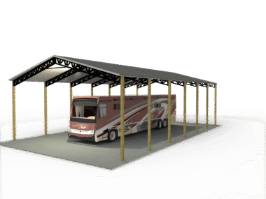 Keen's Buildings, 24x60x14 DIY Pole Barn Kit, KBP-246014-0L-OP-KT