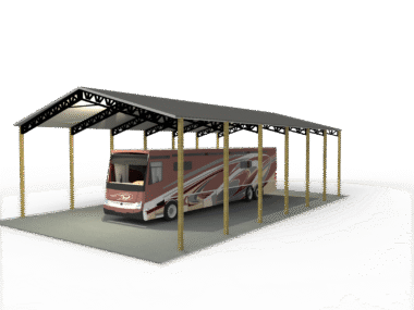 Keen's Buildings, 24x60x14 Pole Barn Installed, KBP-246014-0L-OP