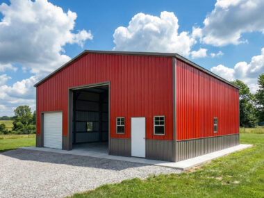 Keen's Buildings, 40X40X16 Metal Garage, KBG-2G404016-1D3W
