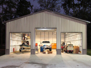 Keen's Buildings, Titan Series, Bluehawk 40x40x16 Metal Garage, KPB-404016-310