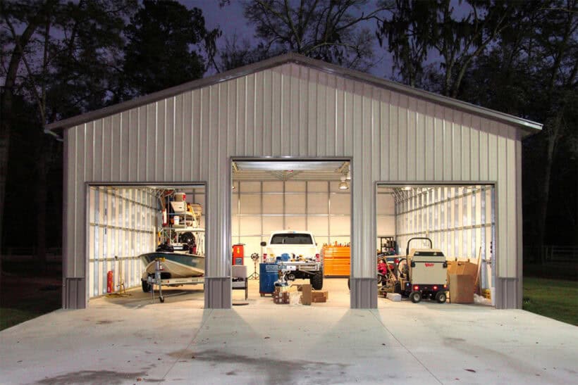 Keen'S Buildings, Titan Series, Bluehawk 40X40X16 Metal Garage, Kpb-404016-310