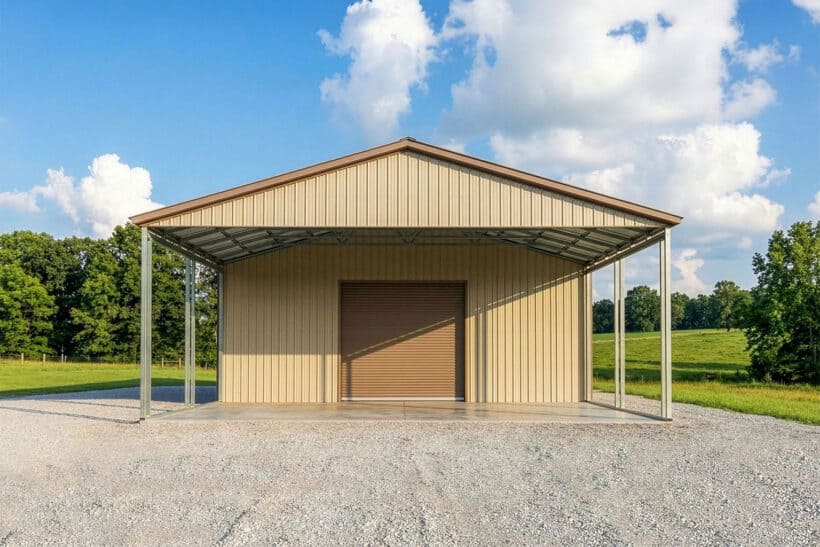 Keen'S Buildings, 40X60X14 Metal Barn/Workshop Installed, Kbg-2G406014-1D3Wf