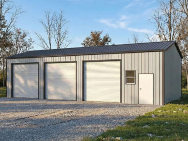 Keen's Buildings, 40x60x14 Metal Garage/ Workshop Installed, KBG-3G406014-1D1W