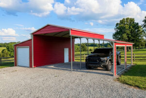 42X26 Barn w/ 12X26 Enclosed Lean-to