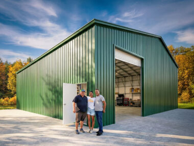 Keen's Buildings, 50x50x16 Metal Garage/Workshop, KBG-1G505016-1D0W