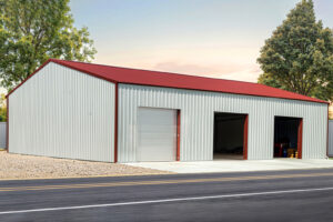 60X100X16 Metal Garage/ Workshop Installed