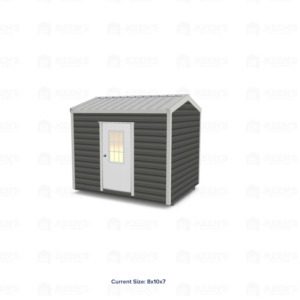 8x10 Shed w/ Eve Side Door