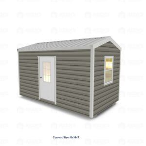 8x14 Shed w/ Eve Side Door