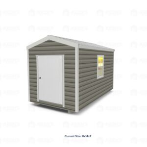 8x14 Shed w/ Gable Side Door
