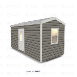 8x16 Shed w/ Eve Side Door