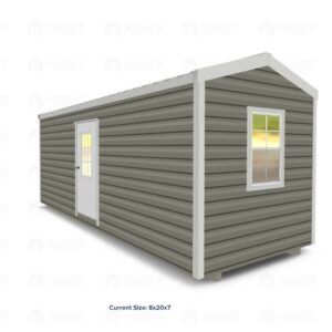 8x20 Shed w/ Eve Side Door