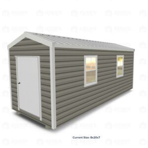 8x20 Shed w/ Gable Side Door