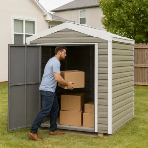 8x8 Shed w/ Gable Side Door