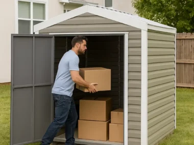 8x8 Shed with Gable Side Door for Sale