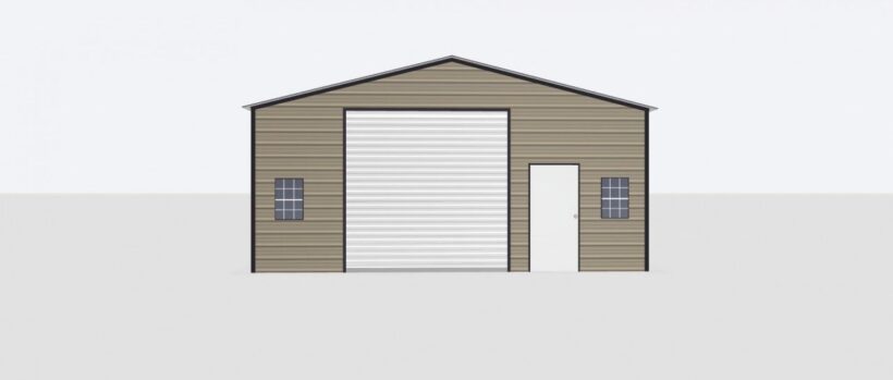Keen'S Buildings, 24X30X10 Metal Garage/ Workshop Installed, Kbg-1G243010-1D6W