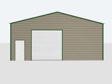 Keen's Buildings, 30X40X12 Metal Garage/ Workshop Installed, KBG-1G304012-1D0W
