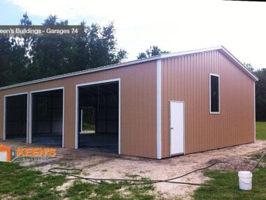 Keen's Buildings, 40x80x14 Metal Garage/ Workshop Installed, KBG-4G408014-1D2W