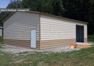 24x35x10 Metal Garage