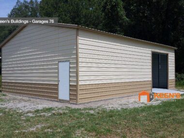 Keen's Buildings, 24x35x10 Metal Garage, KBG-1G243510-1D1W