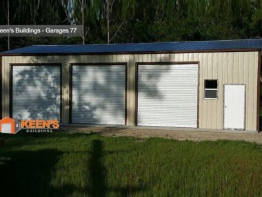 Keen's Buildings, 40x60x14 Metal Garage/ Workshop Installed, KBG-3G406014-1D1W