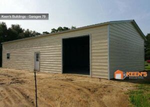30x80x14 Metal Garage/ Workshop Installed