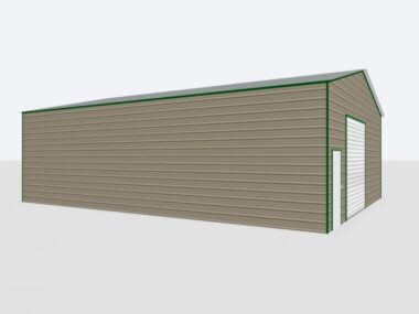 Keen's Buildings, 30X40X12 Metal Garage/ Workshop Installed, KBG-1G304012-1D0W