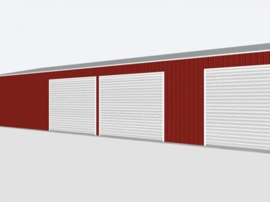 Keen's Buildings, 40x80x14 Metal Garage/ Workshop Installed, KBG-4G408014-1D2W