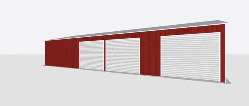 Keen'S Buildings, 40X80X14 Metal Garage/ Workshop Installed, Kbg-4G408014-1D2W