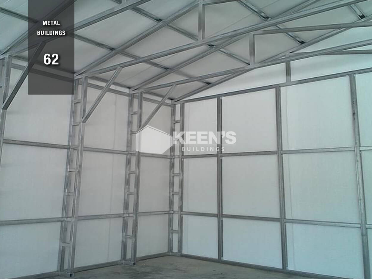 30X40X12 Metal Garage / Workshop Installed 30X40X12 Metal Garage Keen'S Buildings, 30X40X12 Metal Garage / Workshop Installed, Kbg-2G304012-1D0W