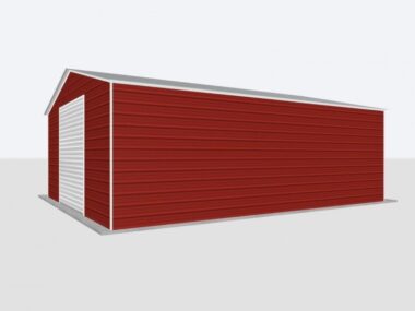 Keen's Buildings, 24x30x10 Metal Garage, KBG-1G243010-1D1W