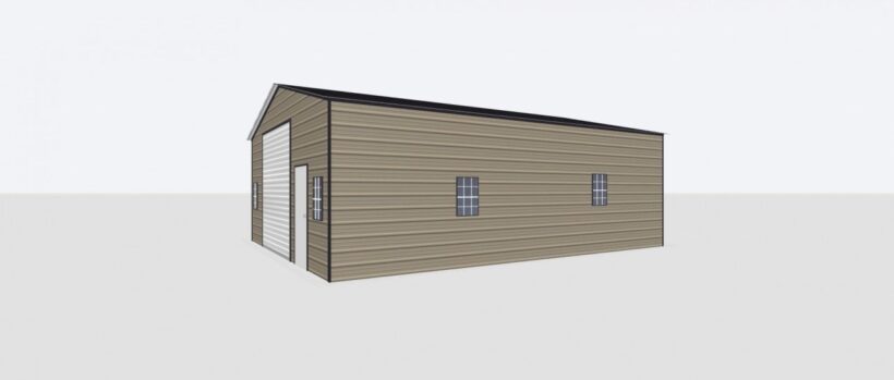 Keen'S Buildings, 24X30X10 Metal Garage/ Workshop Installed, Kbg-1G243010-1D6W