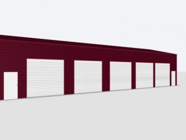 Keen's Buildings, 30x71x14 Metal Garage / Workshop Installed, KBG-5G307114-2D0W