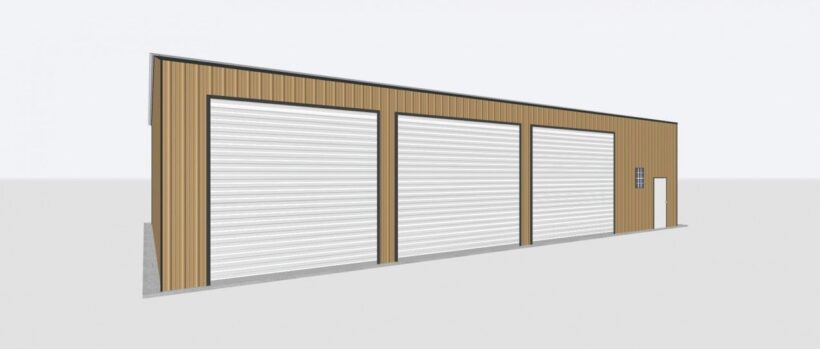 Keen'S Buildings, 40X60X14 Metal Garage/ Workshop Installed, Kbg-3G406014-1D1W