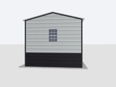Keen's Buildings, 12x20x10 Metal Garage, KBG-1G122010-1D1W