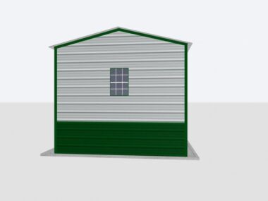 Keen's Buildings, 12x25x10 Metal Garage, KBG-1G122510-1D1W