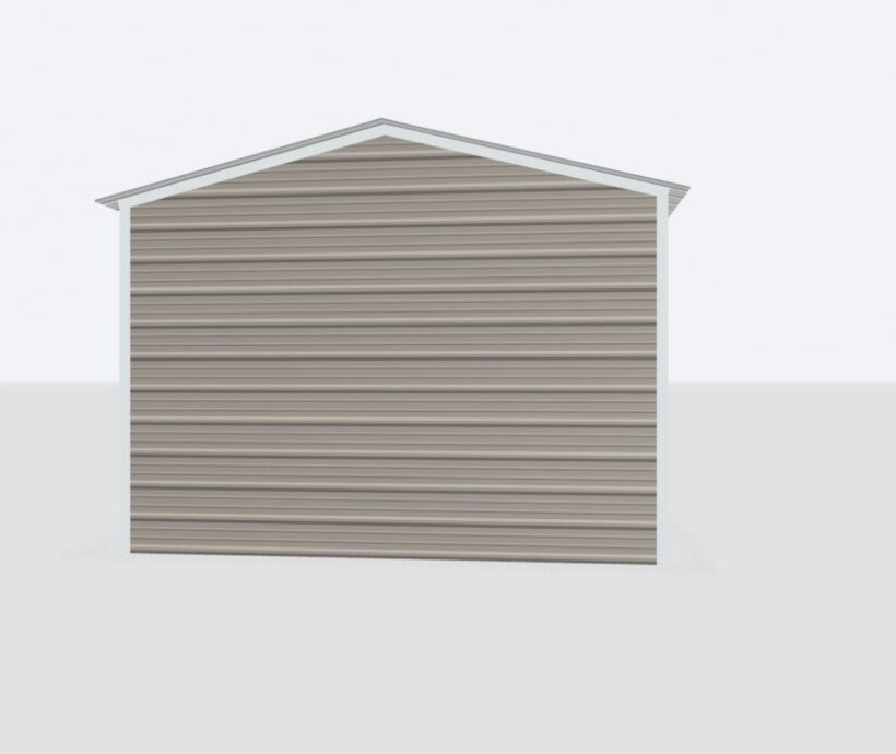 Keen'S Buildings, 12X25X8 Metal Garage, Kbg-1G122508-1D1W