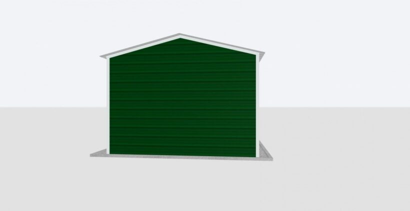 Keen'S Buildings, 12X40X8 Metal Garage, Kbg-1G124008-1D1W