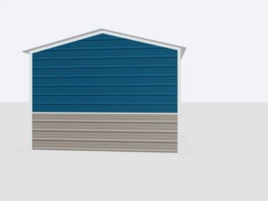 Keen's Buildings, 12x45x8 Metal Garage, KBG-1G124508-1D1W