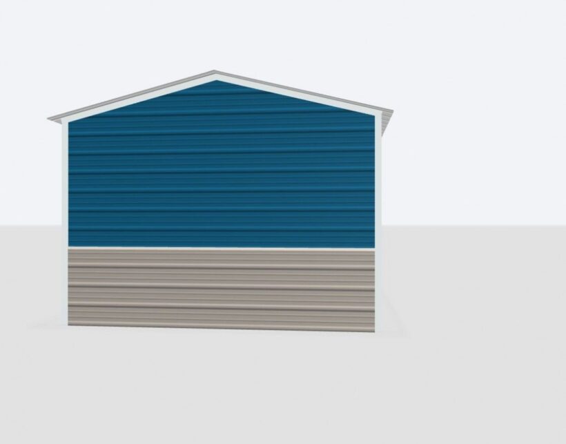 Keen'S Buildings, 12X45X8 Metal Garage, Kbg-1G124508-1D1W