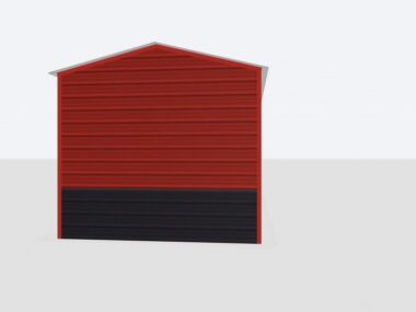 Keen's Buildings, 12x55x10 Metal Garage, KBG-1G125510-1D1W