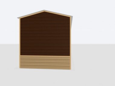 Keen's Buildings, 12x55x12 Metal Garage, KBG-1G125512-1D1W