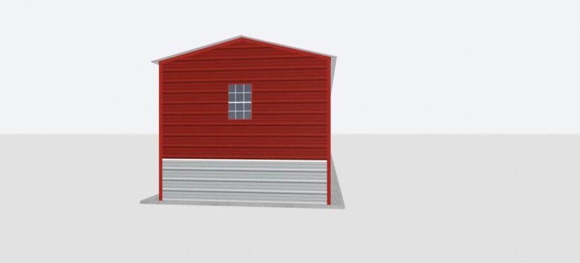 Keen'S Buildings, 12X60X10 Metal Garage, Kbg-1G126010-1D1W