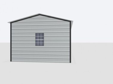 Keen's Buildings, 12x60x8 Metal Garage, KBG-1G126008-1D1W
