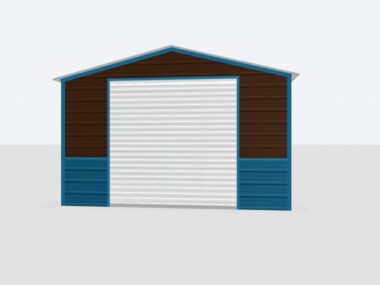 Keen's Buildings, 14x20x8 Metal Garage, KBG-1G142008-1D1W