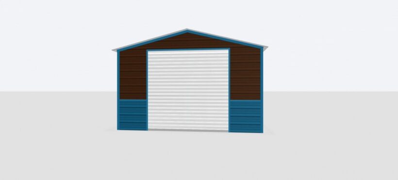 Keen'S Buildings, 14X20X8 Metal Garage, Kbg-1G142008-1D1W