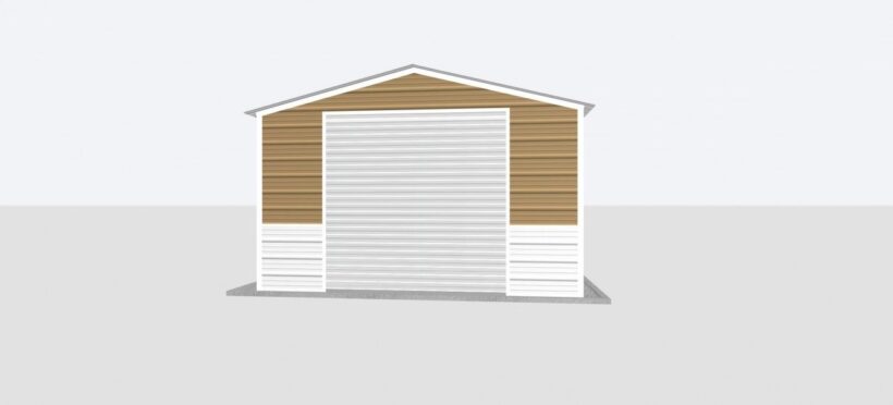 Keen'S Buildings, 14X25X8 Metal Garage, Kbg-1G142508-1D1W