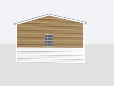 Keen's Buildings, 14x30x8 Metal Garage, KBG-1G143008-1D1W