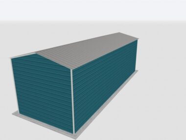 Keen's Buildings, 14x40x12 Metal Garage, KBG-1G144012-1D1W